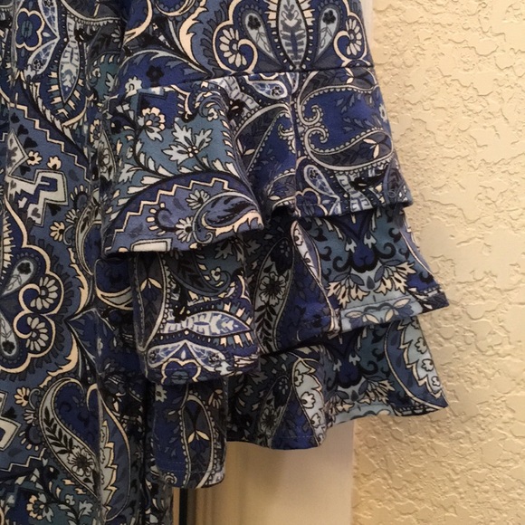 Girls' Xtraordinary Dress with triple ruffle sleeves, Size 16, EUC - Picture 11 of 14